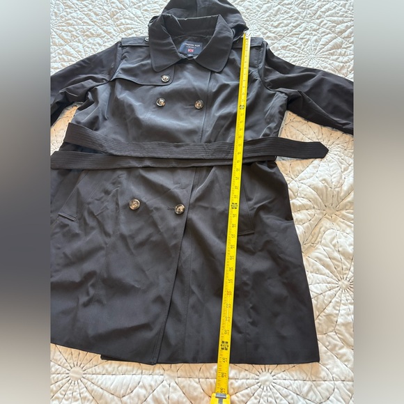NWOT - XXL London Fog Black Trench Coat - Picture 5 of 11